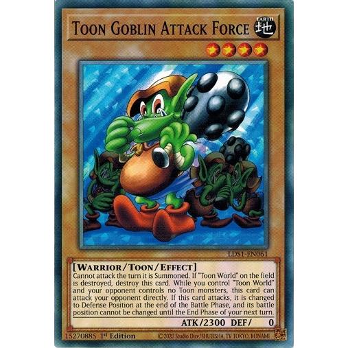 遊戯王 LDS1-EN061 トゥーン・ゴブリン突撃部隊/Toon Goblin Attack Fo...