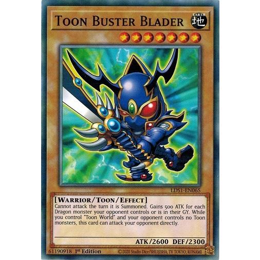 遊戯王 LDS1-EN065 トゥーン・バスター・ブレイダー/Toon Buster Blader ...
