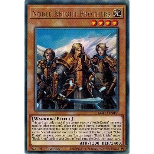 遊戯王 MAGO-EN083 聖騎士の三兄弟/Noble Knight Brothers (ゴールド...