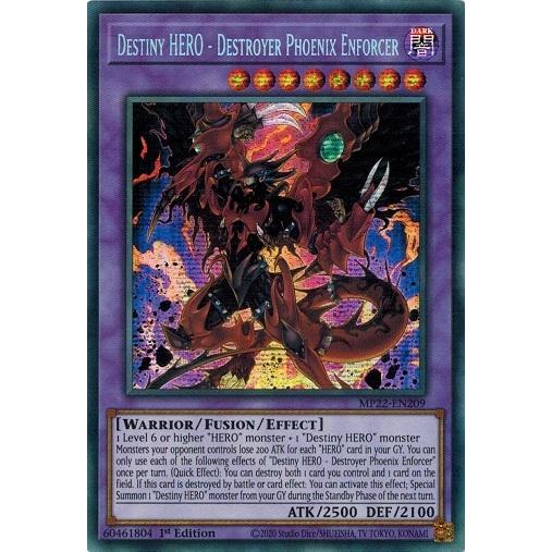 遊戯王 英語(EU版) MP22-EN209 Ｄ−ＨＥＲＯ デストロイフェニックスガイ/Destin...