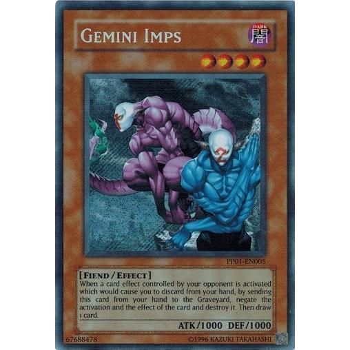 遊戯王 英語版 PP01-EN005 ヂェミナイ・デビル/Gemini Imps (シークレットレア...