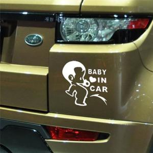 Baby in car おしっこ ステッカー シールタイプ ベイビーインカー 子供が乗っています【メール便送料無料】【ポイント消化】