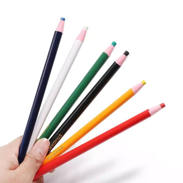 チャコペンシル 水溶性 6色 チャコペン 布用 印付け 手芸 しるし 裁縫
