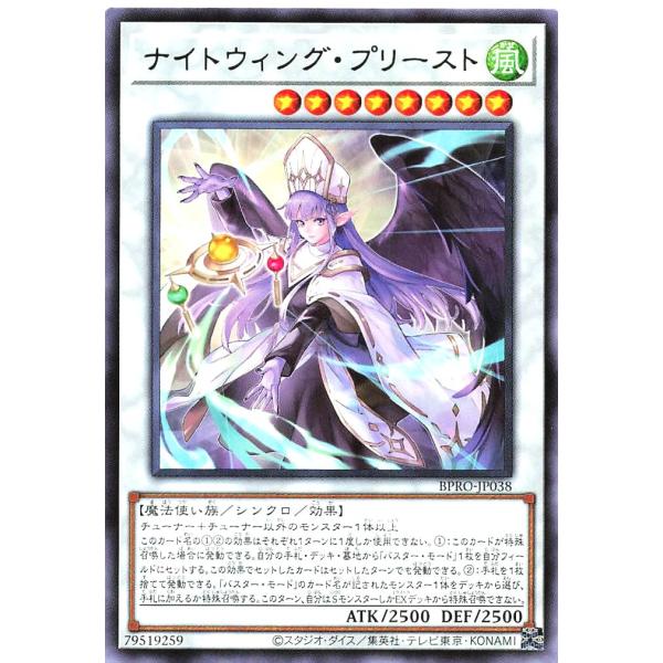 遊戯王 BPRO-JP038 ナイトウィング・プリースト レア R バースト・プロトコル BURST...