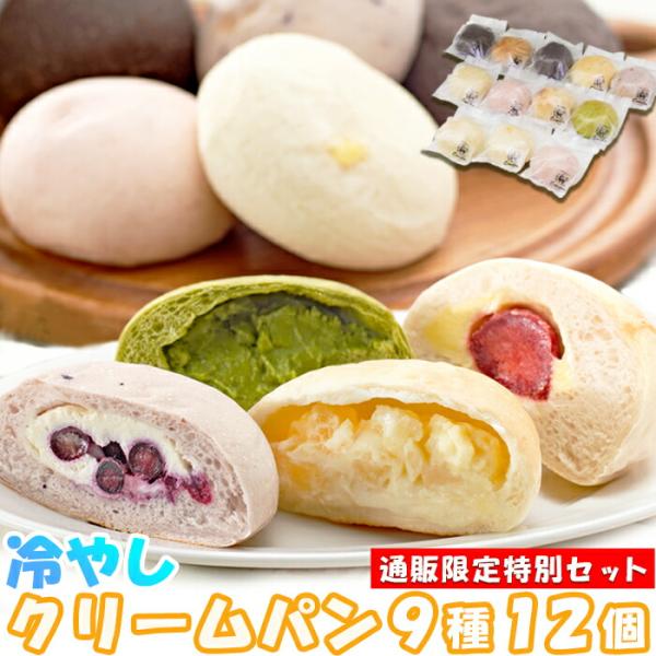 冷やし クリームパン 9種 12個セット 新感覚スイーツ 通販限定セット 送料無料 プレミアム