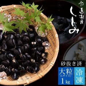 宍道湖産 冷凍しじみ 1kg（大粒） 砂抜き済 送料無料（北海道・沖縄を除く）