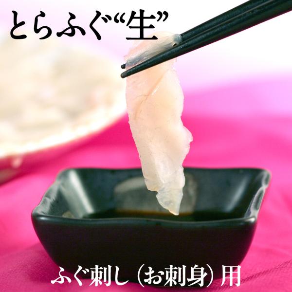 山陰境港産 とらふぐ（虎河豚 トラフグ）生 ふぐ刺し（お刺身）用5〜6人前（あら付き） 送料無料