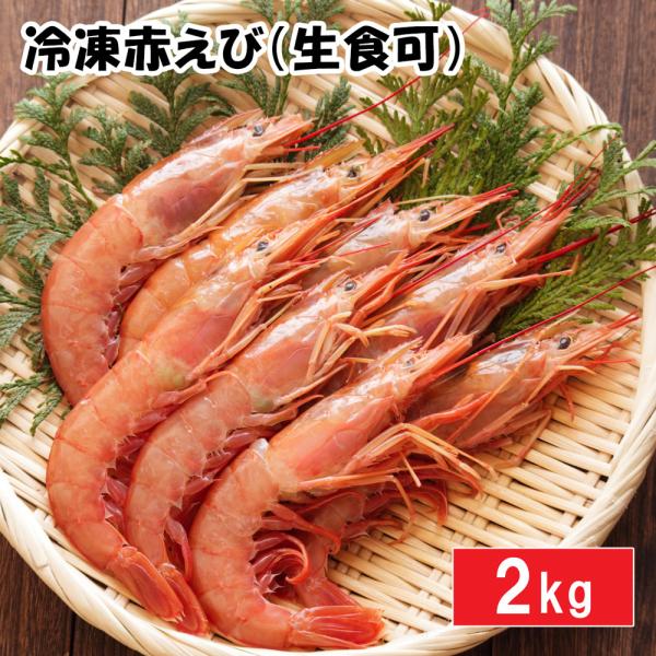 赤えび　約2kg　生食用　クール冷凍便　※包装不可商品