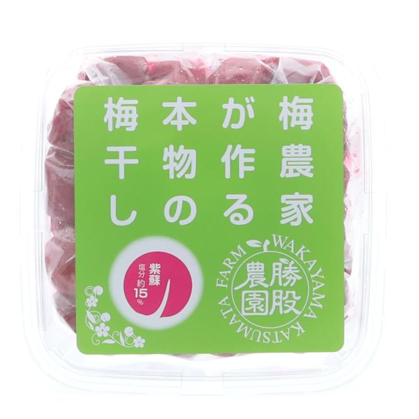 梅農家が作る本物の梅干し　勝股農園　つぶれ梅　紫蘇漬け梅（600g）塩分約15％　※包装不可商品