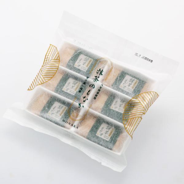 港屋　抹茶のもなか　6個入　袋入・真空パック　和歌山　お土産　お菓子　最中　和菓子　※包装不可商品