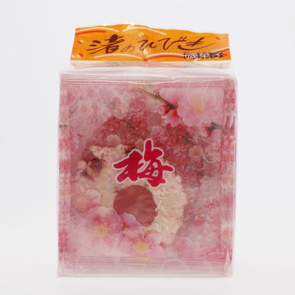 渚のひびき　梅せんべい（1枚×12袋）※包装不可商品