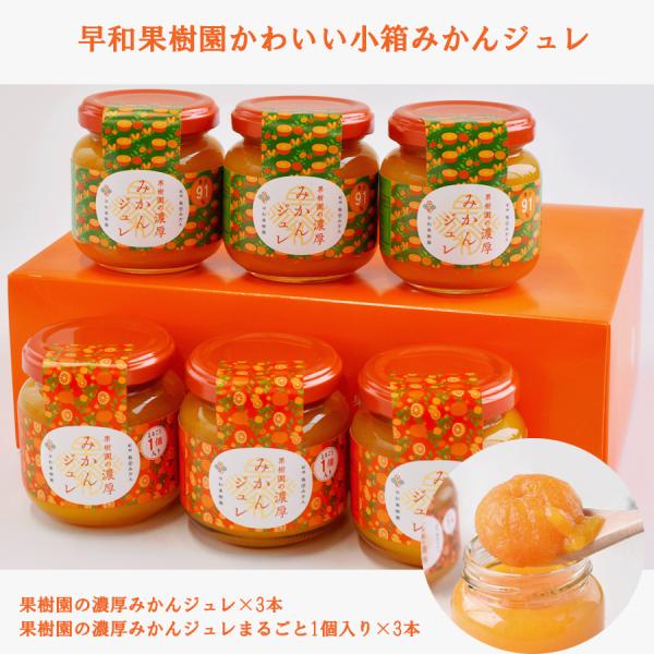 送料無料　早和果樹園 かわいい小箱　濃厚みかんジュレ詰合せセット　果樹園のみかんジュレ　C3-39　...