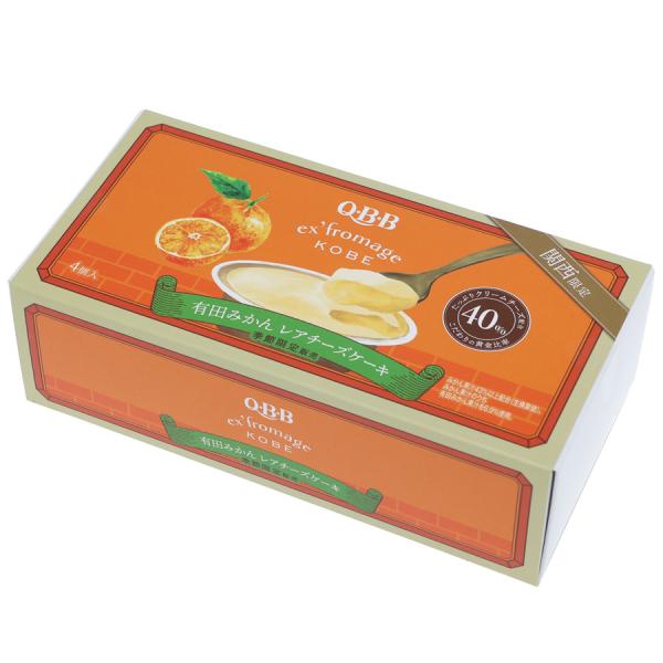 QBB ex'fromage KOBE 有田みかん レアチーズケーキ（4個入）早和果樹園と六甲バター...