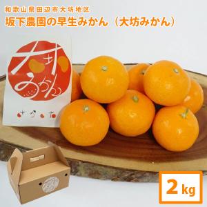ギフト 送料無料　坂下農園　大坊みかん[温州みかん]　早生※12月上〜下旬の出荷（約2kg）和歌山県田辺市大坊地区　※北海道は送料1200円・沖縄県送料900円