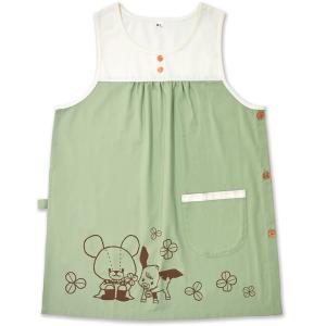 くまのがっこう エプロン 保育士 割烹着 キッチン