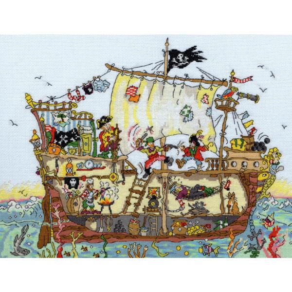 Bothy Threads クロスステッチ刺繍キット "Cut Thru’ Pirate Ship"...
