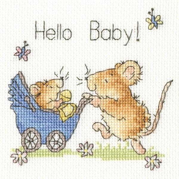 Bothy Threads クロスステッチ刺繍キット "Greeting Card - Hello ...