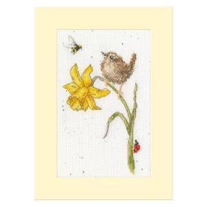 Bothy Threads クロスステッチ刺繍キット "Greeting Card - The Birds And The Bees" XGC43 (グリーティングカード) 【海外取り寄せ/納期40〜80日程度】｜torii