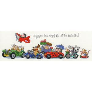 Bothy Threads クロスステッチ刺繍キット "Happiness is a Way of ...