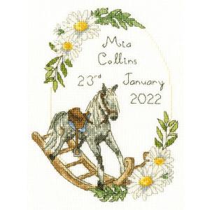 Bothy Threads クロスステッチ刺繍キット "Victorian Rocking Horse" XSS12 バースサンプラー ボシースレッズ