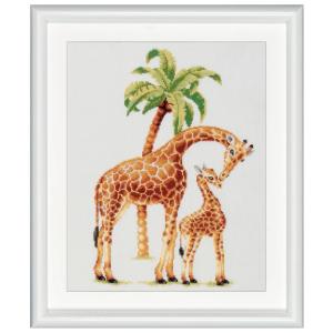 DUTCH STITCH BROTHERS クロスステッチ刺繍キット DSB003 "Safari Giraffe" (サファリのキリン) 【海外取り寄せ/納期40〜80日程度】｜torii