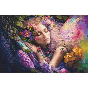 LETISTITCH クロスステッチ刺繍キット L8081 "Bed of Flowers" (フラ...