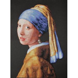 Luca-S クロスステッチ刺繍キット B467 &quot;Girl with a Pearl&quot; (真珠の耳...