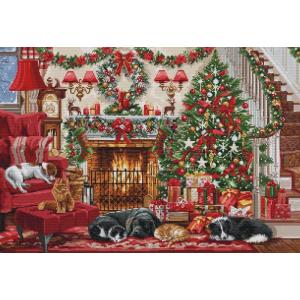 Luca-S クロスステッチ刺繍キット BU5041 "Cosy Fireplace" (暖炉) 【...