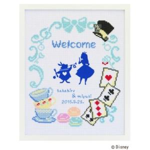 クロスステッチ刺繍キット 7467 【ウェルカムボード・不思議の国のアリス】 Alice in Wo...