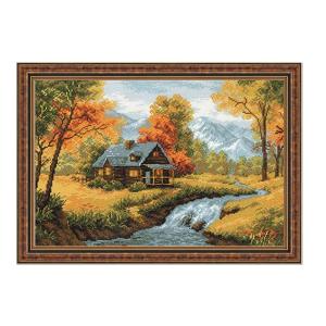 RIOLISクロスステッチ刺繍キット No.1079 "Autumn View" (秋の風景) 【海...