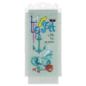 RIOLISクロスステッチ刺繍キット No.1880 "The Sea is Better"