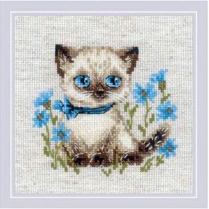 RIOLISクロスステッチ刺繍キット No.2118 Siamese Kitten (シャムネコ)の商品画像