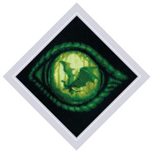 RIOLISクロスステッチ刺繍キット No.2162 "Dragon Eye" (ドラゴン・アイ 龍の目) 【海外取り寄せ/納期30〜60日程度】｜torii