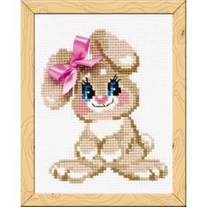 RIOLISクロスステッチ刺繍キット HB105 "Rabbit" (うさぎ ウサギ 兎 兔) 【海外取り寄せ/納期30〜60日程度】｜torii