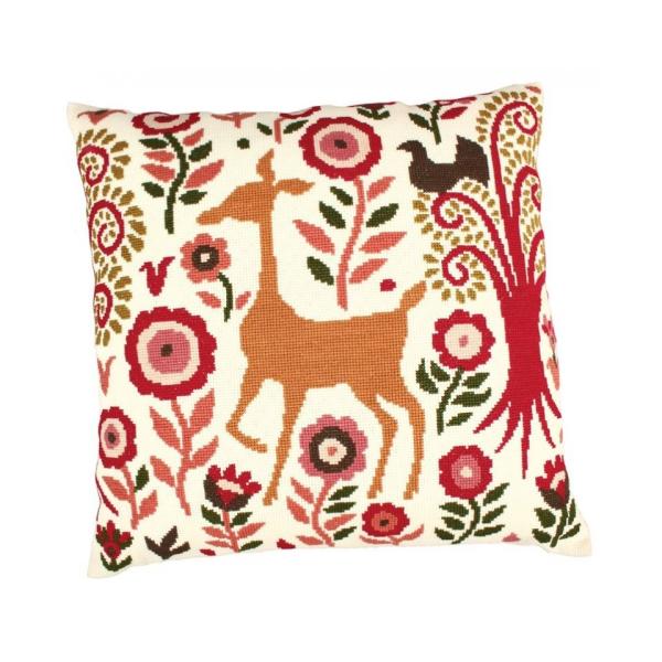 RTO クロスステッチ刺繍キット CU001 "Fairy forest" (妖精の森) クッション...