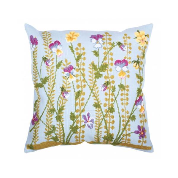 RTO クロスステッチ刺繍キット CU033 "Forest violets" (森のスミレ 花) ...