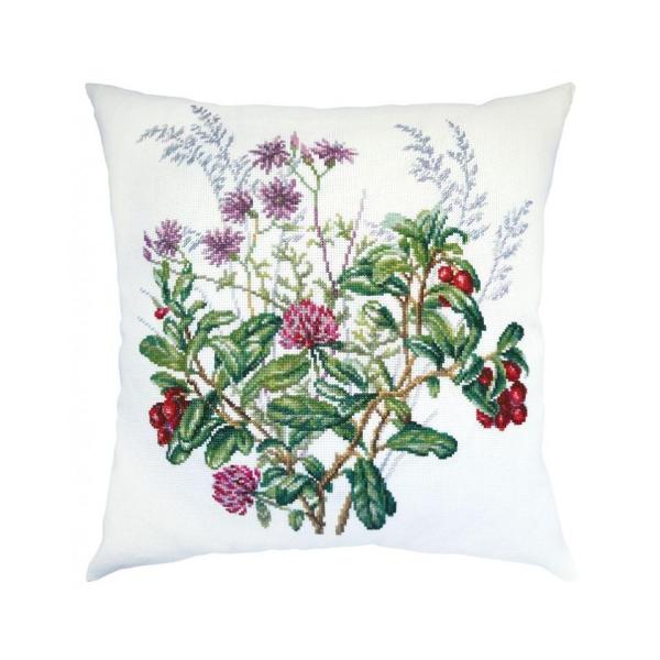 RTO クロスステッチ刺繍キット CU082 "Forest bouquet" (森のブーケ) クッ...