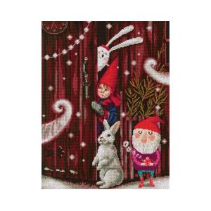 RTO クロスステッチ刺繍キット M657 "Waiting for a fairy tale" (おとぎ話を待っています クリスマス) 【海外取り寄せ/通常納期40〜80日程度】｜torii