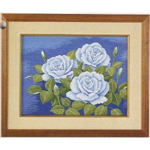 東京文化刺繍キット BSK-100  "白バラ" 【3号】 【花・植物】 ばら 薔薇｜torii