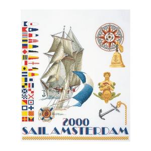 Thea Gouverneur クロスステッチ刺繍キットNo.3080 "Sail 2000"(帆船 セイル2000 アムステルダム) オランダ テア・グーヴェルヌール｜torii