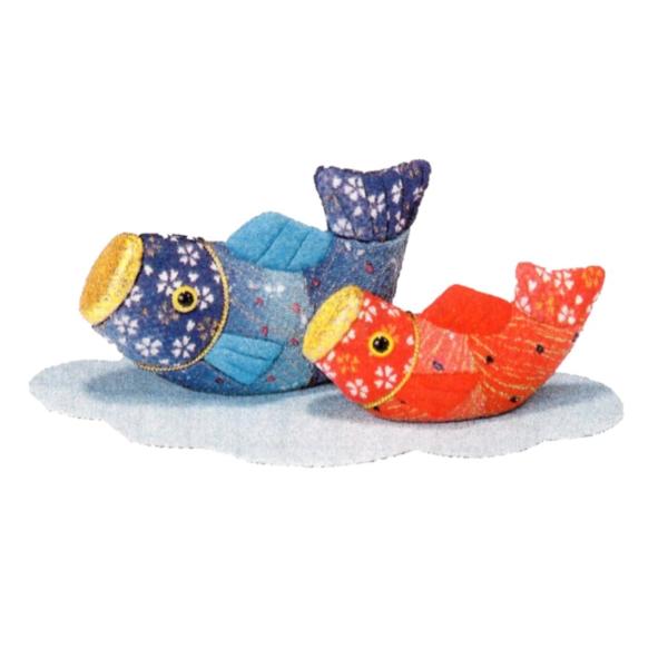 東芸 木目込人形キット 【親子出世鯉】 H717-0 【作る】初級者向け 端午の節句