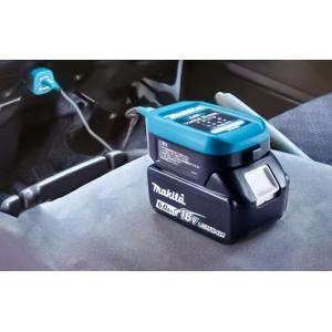 【新発売】マキタ純正自動車用充電器ＤＣ１８ＳＪ　本体・シガーソケットアダプタ・ＵＳＢケーブルの３点セット