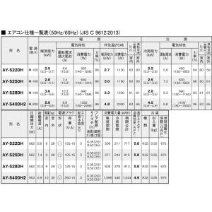 DHシリーズ ルームエアコン 冷房/暖房:6畳...の詳細画像5