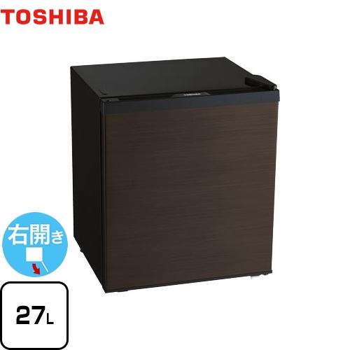 冷蔵庫 容量27L 東芝 GR-HB30PT-TS 1ドア冷蔵庫 右開きタイプ 【特別配送】【代引不...