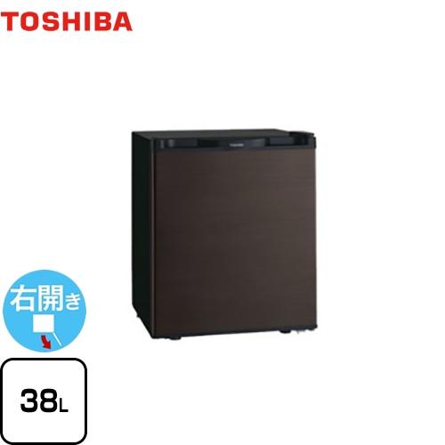 冷蔵庫 容量38L 東芝 GR-HB40PA-TS 1ドア冷蔵庫 右開きタイプ 【特別配送】【代引不...