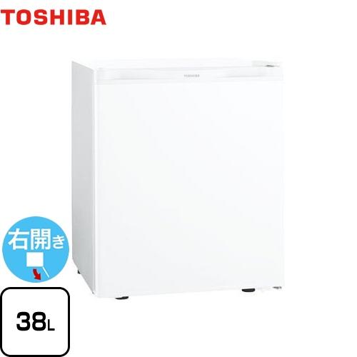 冷蔵庫 容量38L 東芝 GR-HB40PA-WU 1ドア冷蔵庫 右開きタイプ 【特別配送】【代引不...