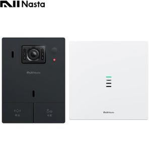 Nasta Interphone ドアホン 電源AC100V ナスタ KS-DP01U-BK ナスタインターホン 標準セット 有線通信モデル ブラック｜torikae-com