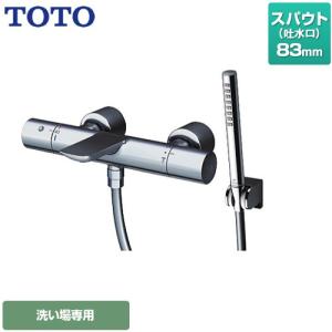 ストレート脚タイプ 浴室水栓 スパウト長さ83mm TOTO TBV01S08JA コンフォートウエーブシリンダー形 メタル｜torikae-com