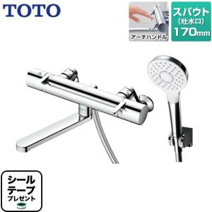 TOTO 工事費込セット 浴室水栓 スパウト長さ0mm TOTO TBV03409J 【湯水