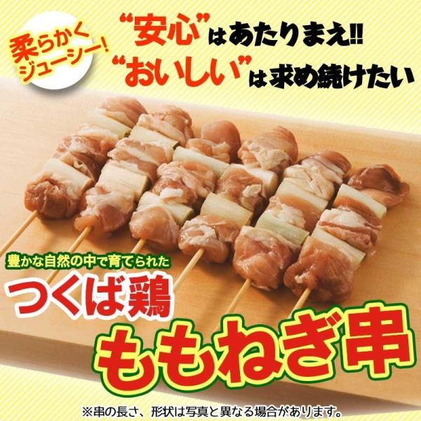 焼き鳥 国産つくば鶏 ももねぎ串 40ｇ×20本 新鮮な鶏もも肉をふんだんに使った定番の焼き鳥 バー...